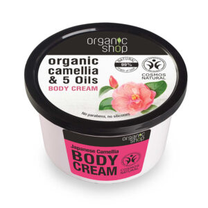 Japanese Camellia Body Cream , Βιολογική Καμέλια & 5 Έλαια , Κρέμα σώματος , 250ml.