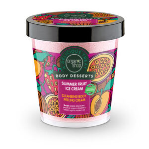 Body Desserts Summer Fruit Ice Cream , Καθαριστικό Peeling Σώματος , Καλοκαιρινό παγωτό φρούτων , 450 ml